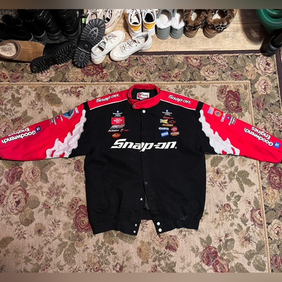 Vintage SNAP ON "KEVIN HARVICK CHASE AUTHENTIC RACING BOMBER JACKET" SIZE 2XL - Picture 1 of 7